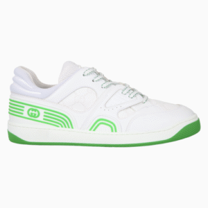 Tênis Gucci Basket Branco e Verde
