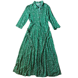 Vestido longo poa Zara 38