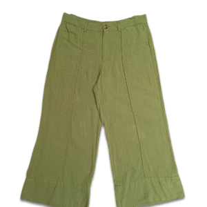 Calça pantacourt verde Zara G