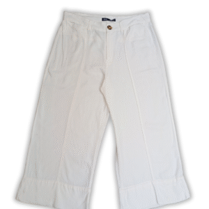 Calça pantacourt Branco Zara G