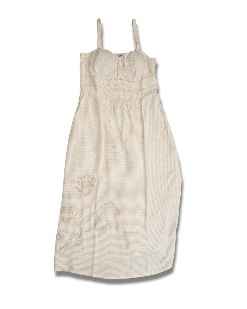 Vestido buquê off listras Kimika G