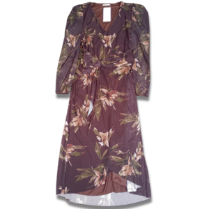 Vestido midi giz aquarela Doce trama G
