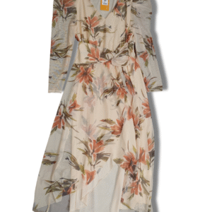 Vestido midi giz aquarela Doce Trama G