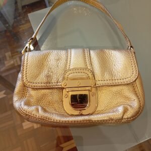 Bolsa crossbody dourado mk